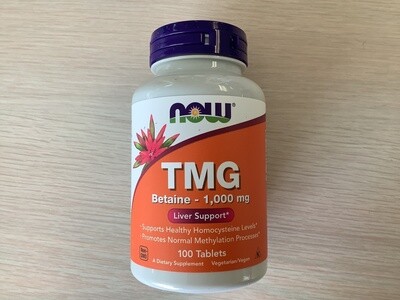 NOW TMG Betaine 1000MG TABS 100 TABS