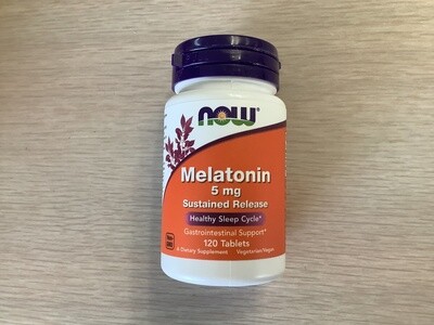 NOW MELATONIN 5mg Sustained Release 120 TABS