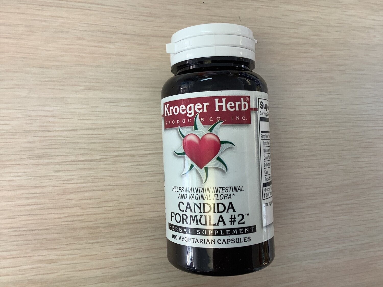KROEGER Candida Formula #2 100 vegi caps