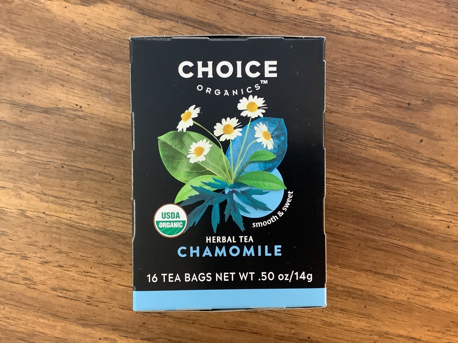 CHOICE TEAS Chamomile Organic Herbal Tea 16 bag
