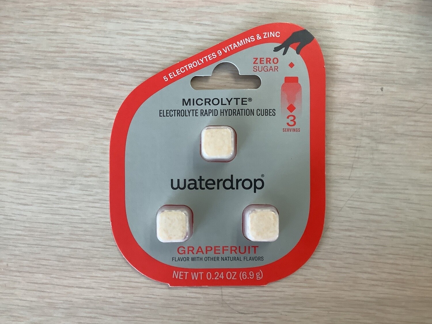 WATERDROP MICROLYTE ELECTROLYTE GRAPEFRUIT 3 pack .24oz