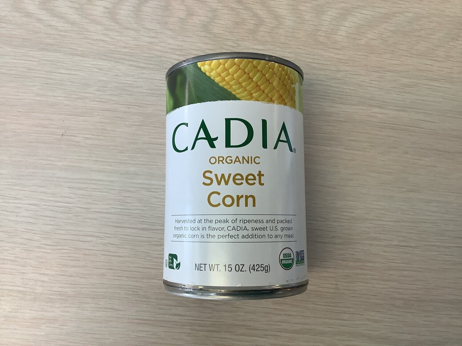 CADIA VEGETABLE CORN SWEET ORGANIC 15 OZ