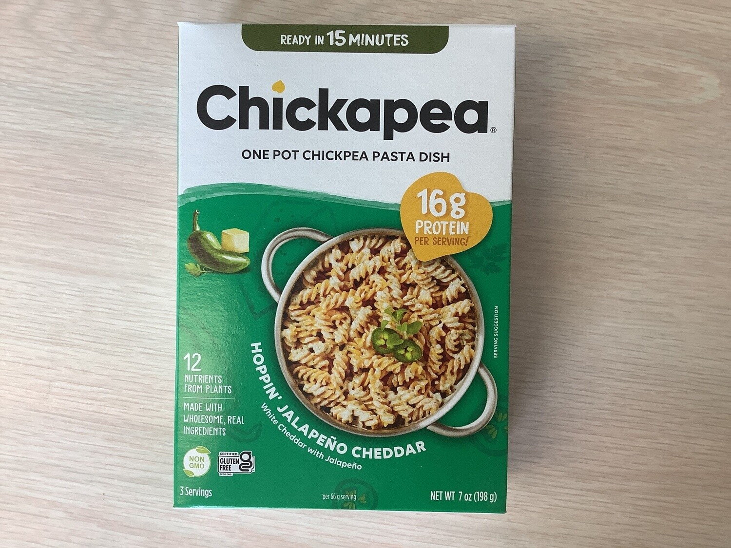 CHICKAPEA PASTA DISH  WHITE CHEDDAR JALAPEÑO7 OZ