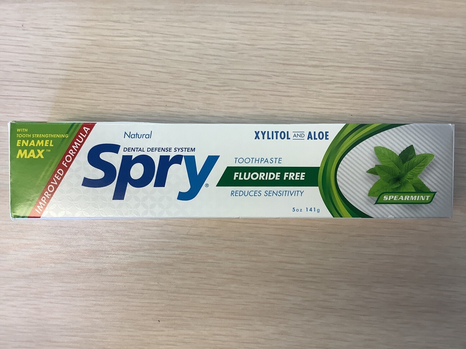 SPRY Toothpaste Spearmint Reduces Sensitivity 5 ounce