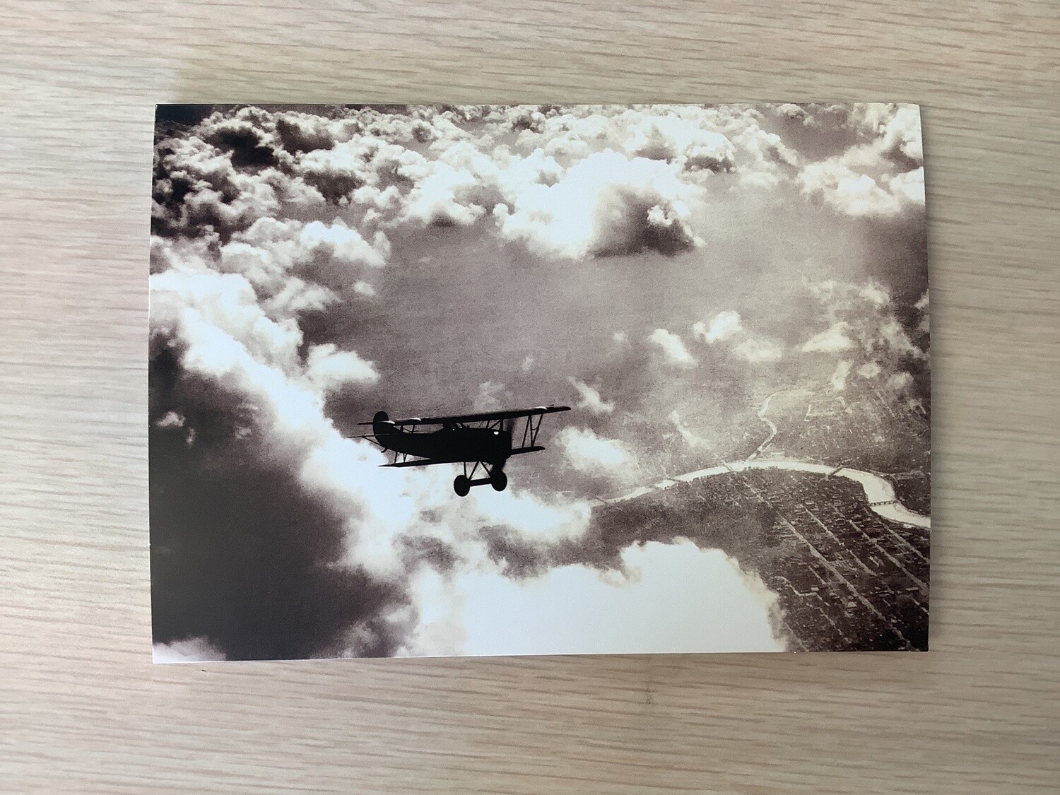 AVANTI AMERICA AIRPLANE IN CLOUDS HOPE / ENCOURAGEMENT CARD
