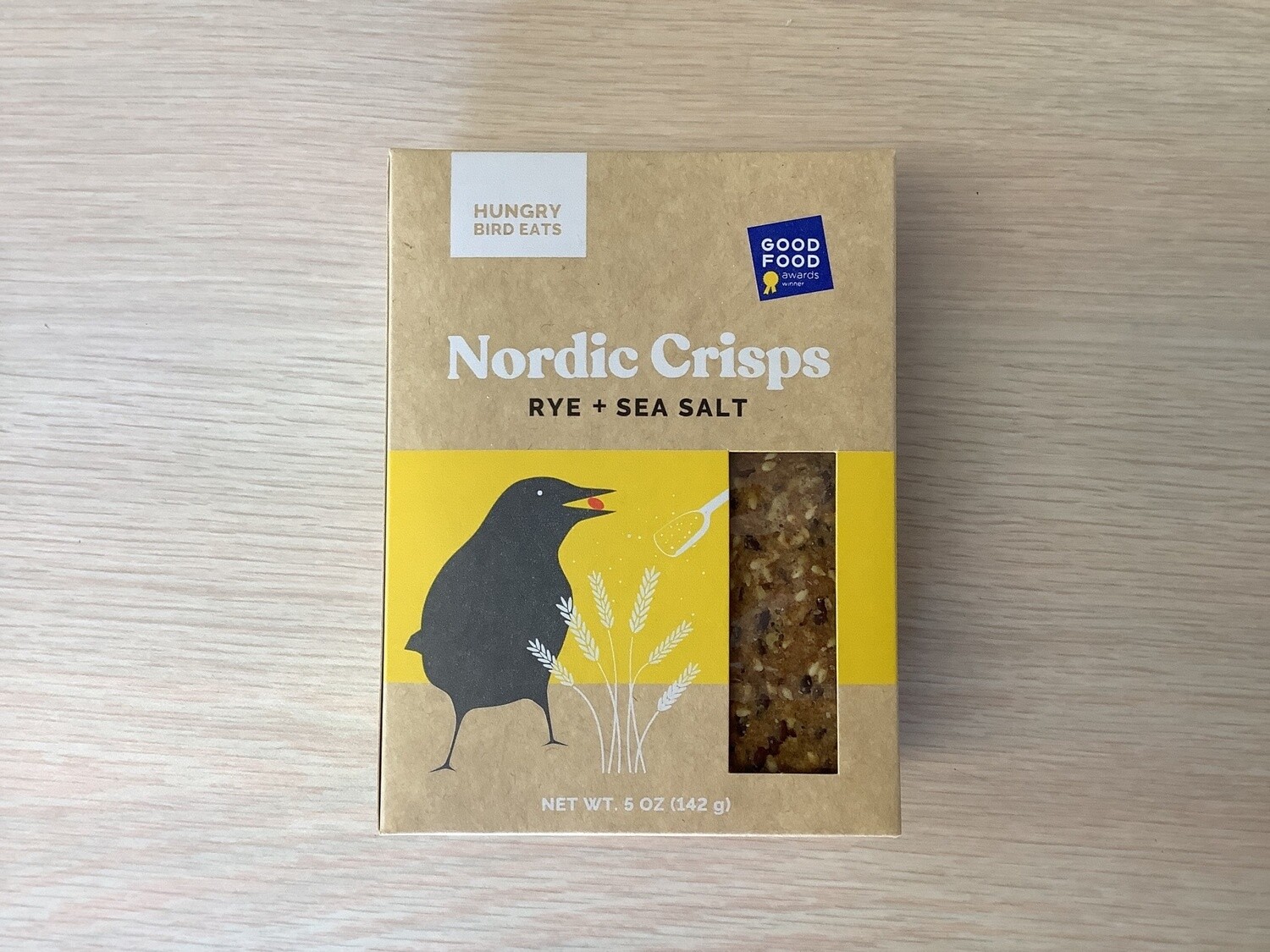 HUNGRY BIRD EATS NORDIC CRISPS RYE + SEA SALT 5 OZ