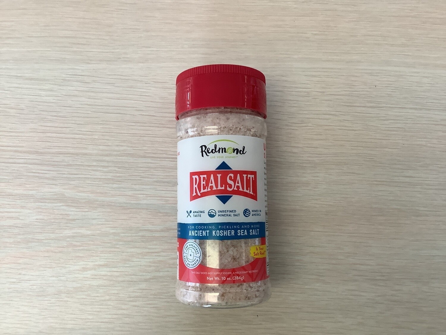 REDMOND REAL SALT KOSHER SEA SALT 10 OZ SHAKER