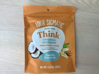 FOUR SIGMATIC THINK CREAMER COCONUT VANILLA DAIRY FREE  4.23 oz