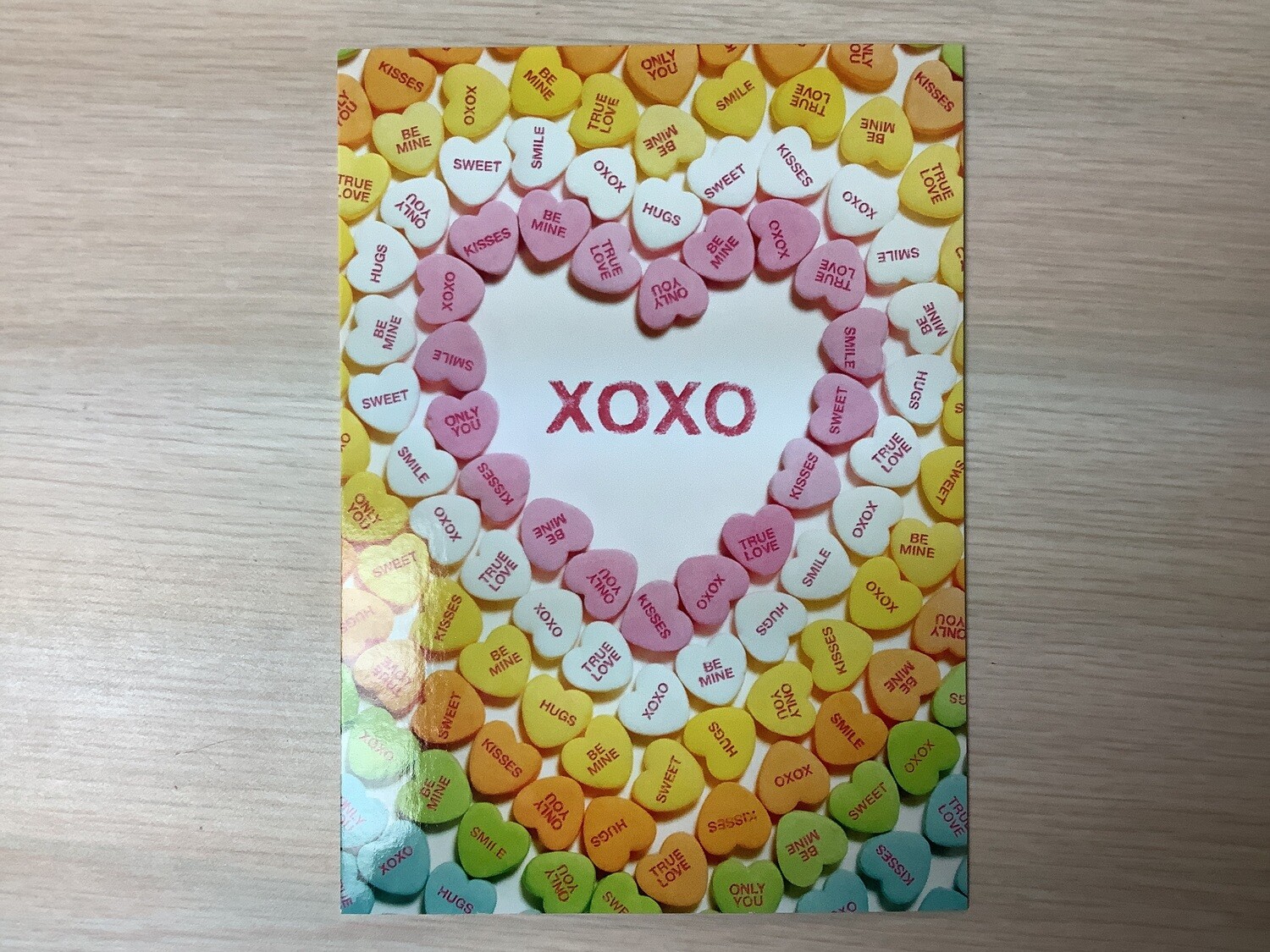 AVANTI HOLIDAY CANDY HEART XOXO VALENTINES DAY CARD
