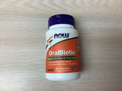 NOW ORALBIOTIC LOZENGES 60 LOZ