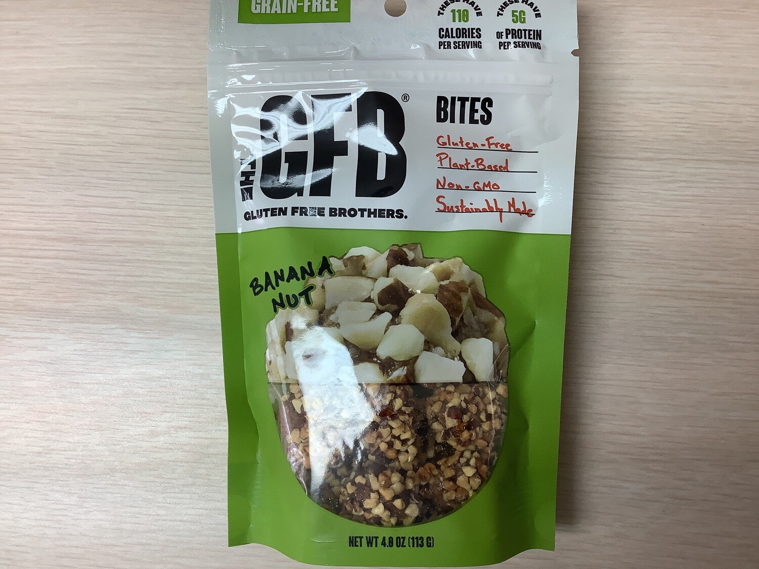 THE GFB GLUTEN FREE BITES BANANA NUT