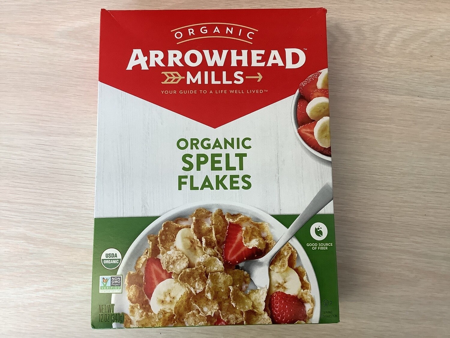 ARROWHEAD MILLS CEREAL FLAKES SPELT ORGANIC 12 OZ