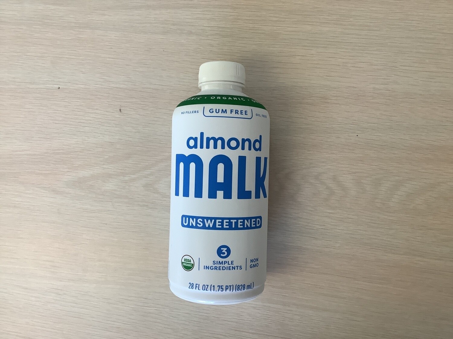 MALK UNSWEETENED MILK ALMOND 28 OZ