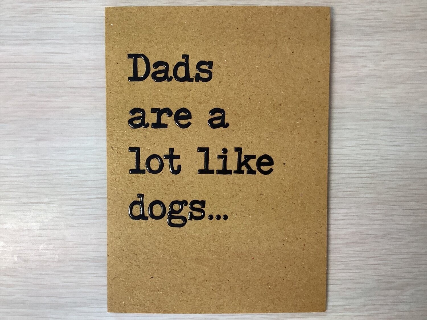 AVANTI DADS LIKE DOGS FATHERS DAY CARD