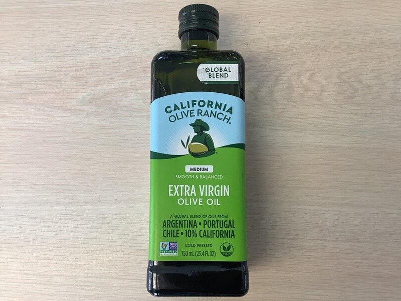 CALIFORNIA OLIVE RANCH EXTRA VIRGIN OLIVE OIL (EVOO) FIRST COLD PRESS 25.4 FO