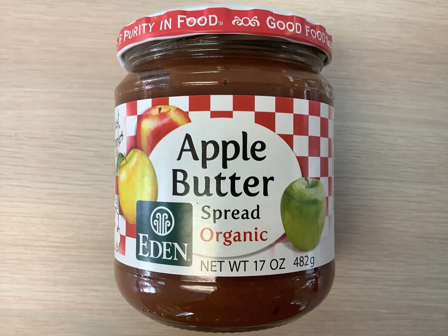 EDEN FOODS FRUIT APPLE BUTTER ORGANIC 17 OZ