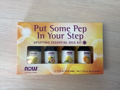 NOW PUT SOME PEP IN YOUR STEP ESSENTIAL OIL UPLIFTING KIT