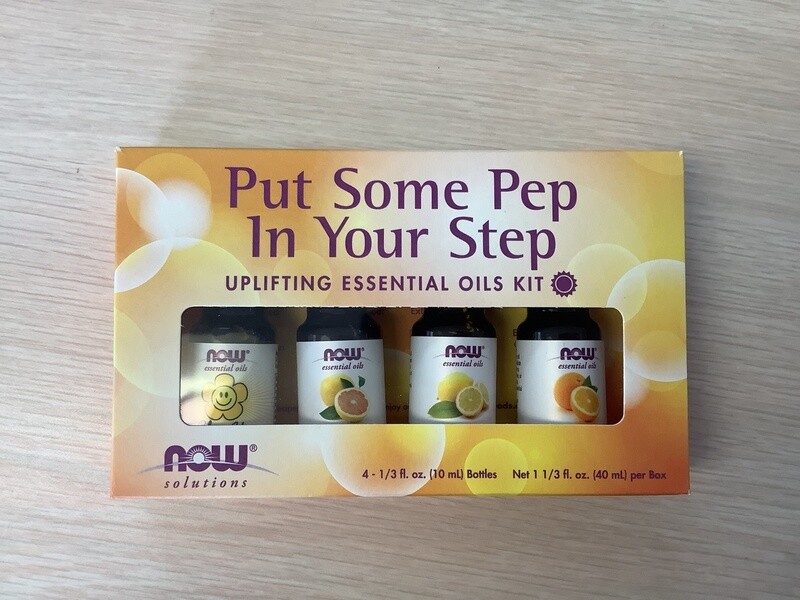 NOW PUT SOME PEP IN YOUR STEP ESSENTIAL OIL UPLIFTING KIT