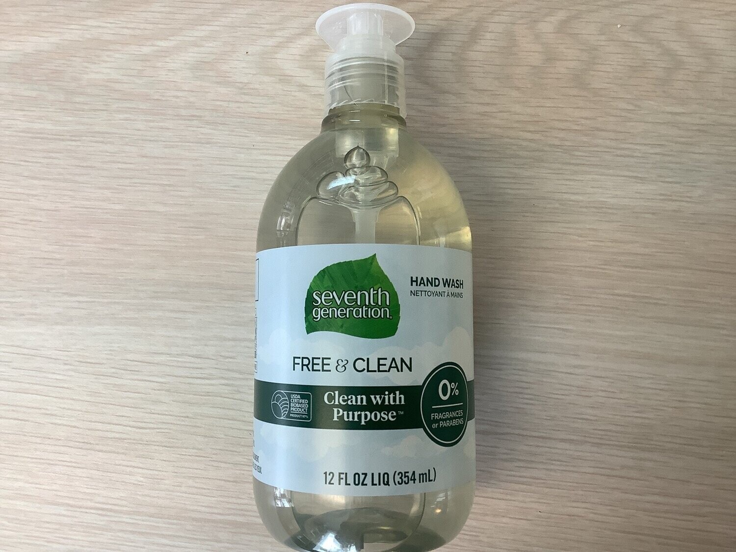 SEVENTH GENERATION Free &amp; Clean Hand Wash 12 fl.oz.