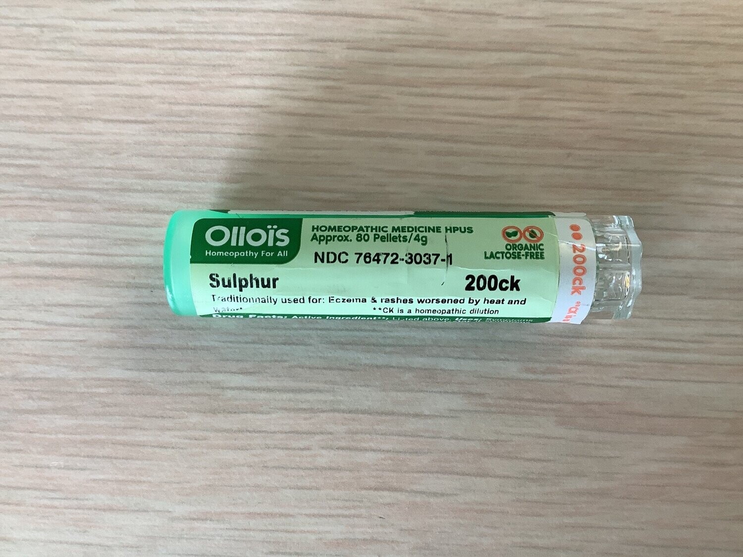 OLLOIS Sulphur 200CK Vegan Organic 80 cnt