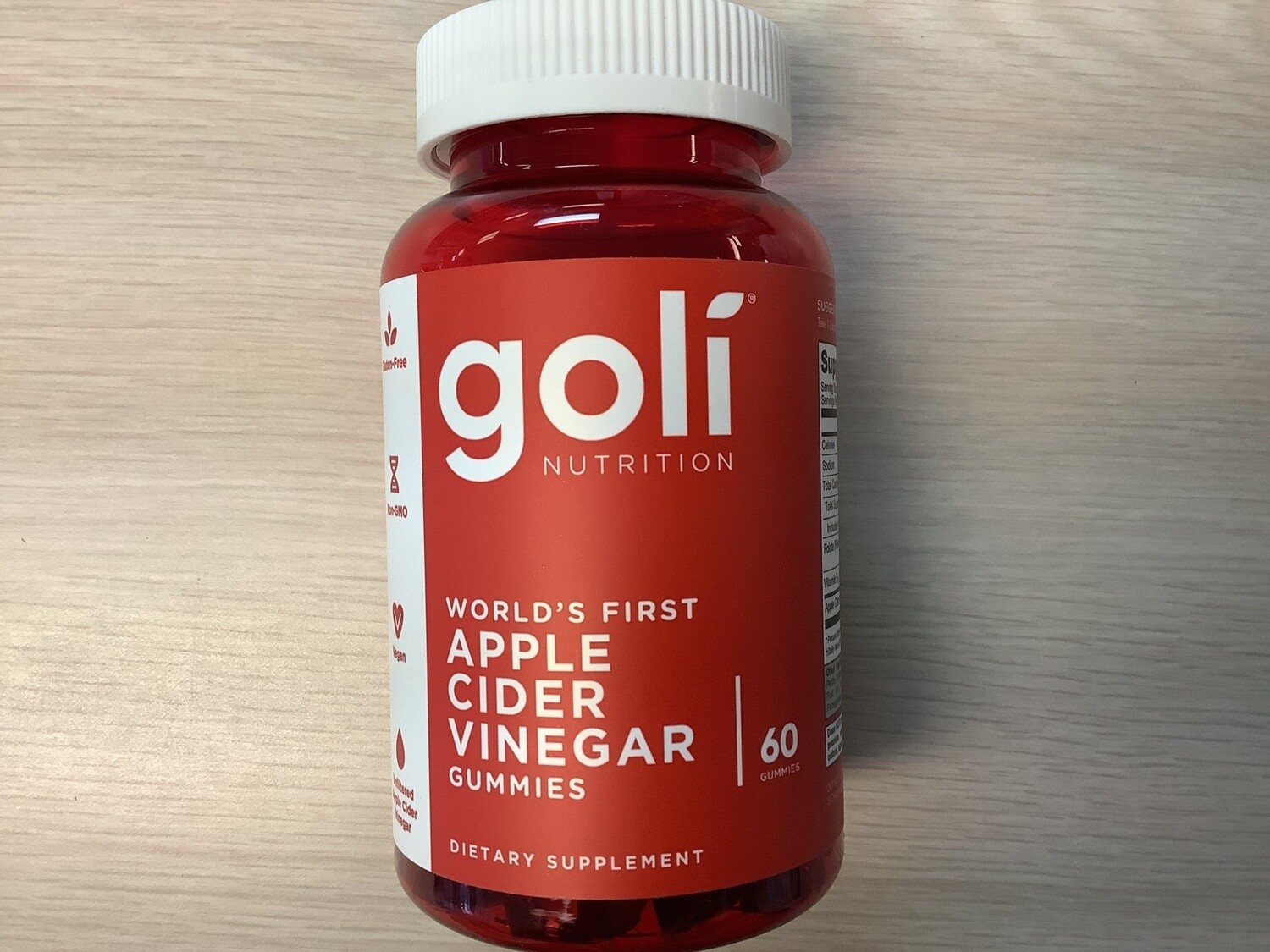 GOLI APPLE CIDER VINEGAR GUMMIES 60 CNT