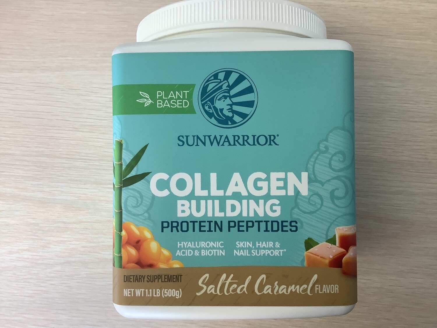 SUNWARRIOR COLLAGEN BUILDING PROTEIN PEPTIDES SALTED CARAMEL 500 g
