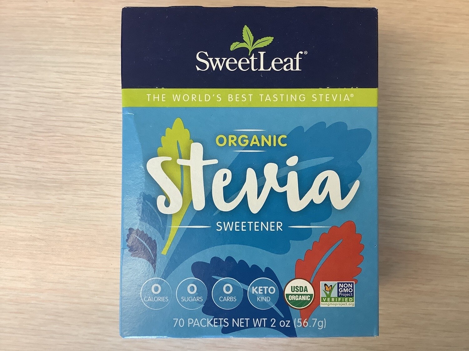 SWEETLEAF Organic Stevia Sweetener Packets 70 ct