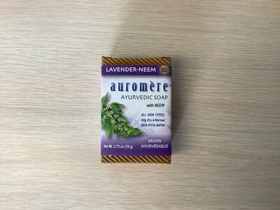AUROMERE Lavender Neem Bar Soap 2.75 oz