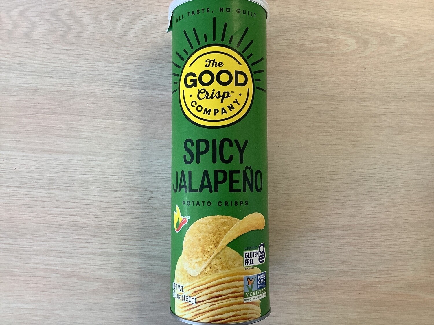 THE GOOD CRISP COMPANY POTATO CRISPS SPICY JALAPENO GLUTEN FREE 5.6 OZ