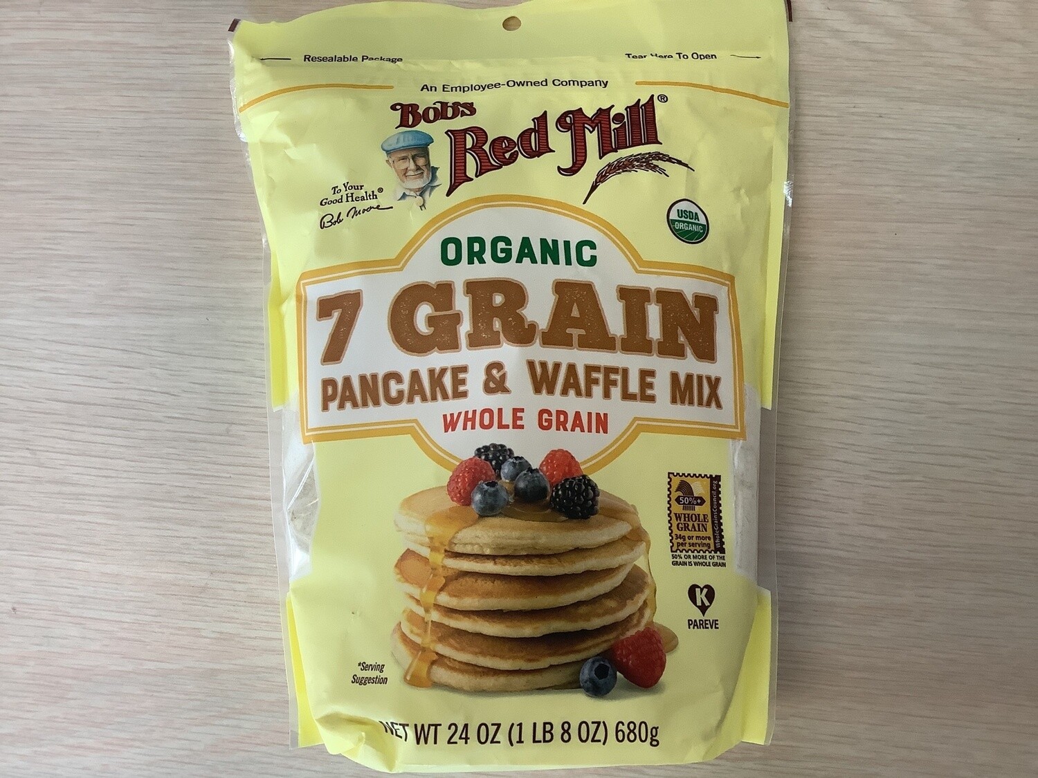 BOBS RED MILL PANCAKE MIX 7 GRAIN ORGANIC 24 OZ