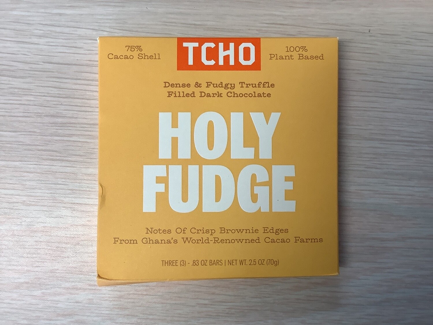 TCHO CHOCOLATE BAR HOLY FUDGE 2.5 OZ