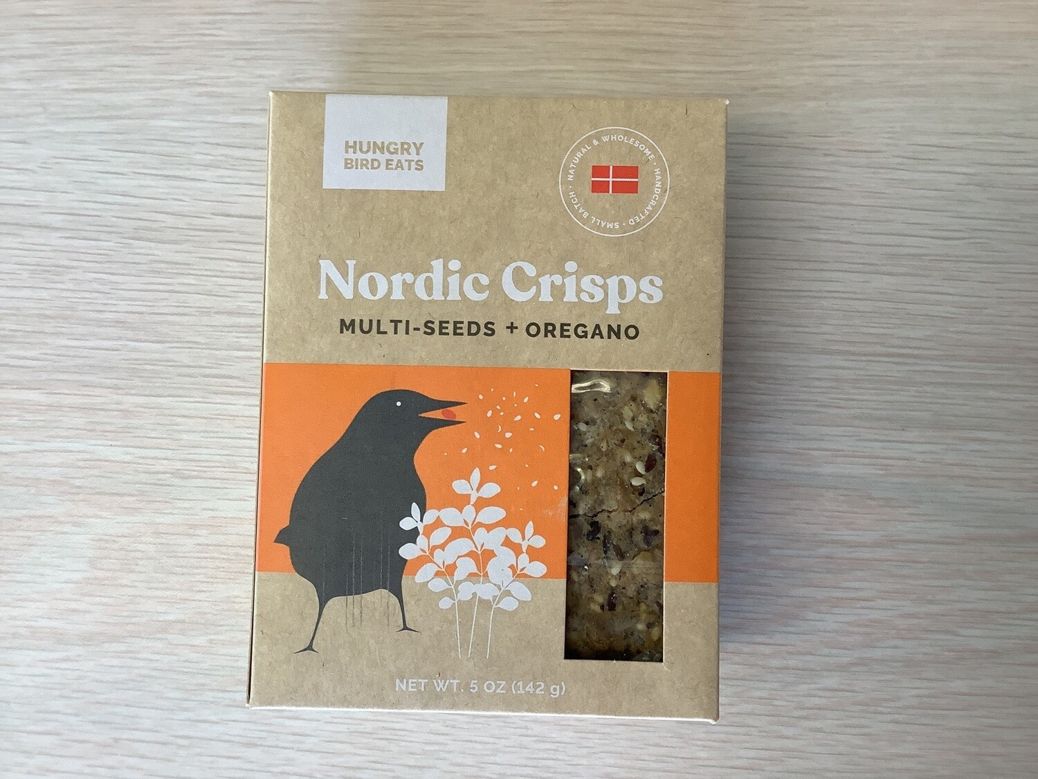 HUNGRY BIRD EATS NORDIC CRISPS MULTI-SEEDS + OREGANO 5 OZ