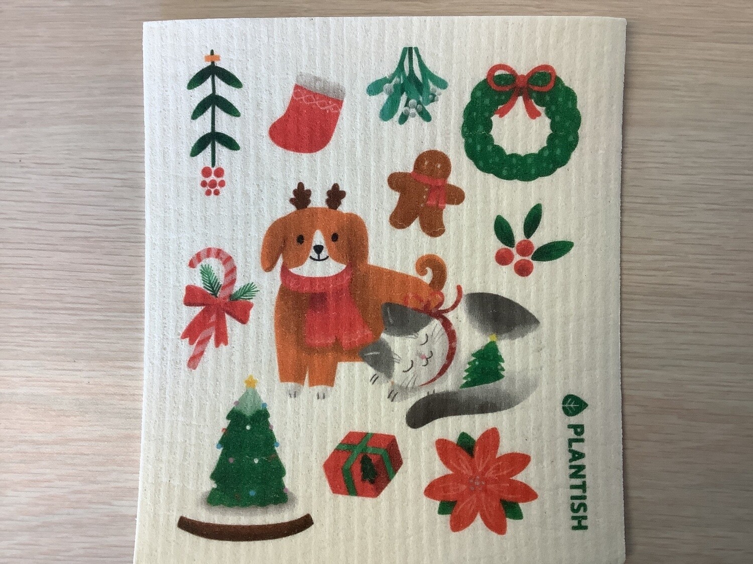 PLANTISH SWEDISH SPONGE CLOTH SANTA FRIENDS