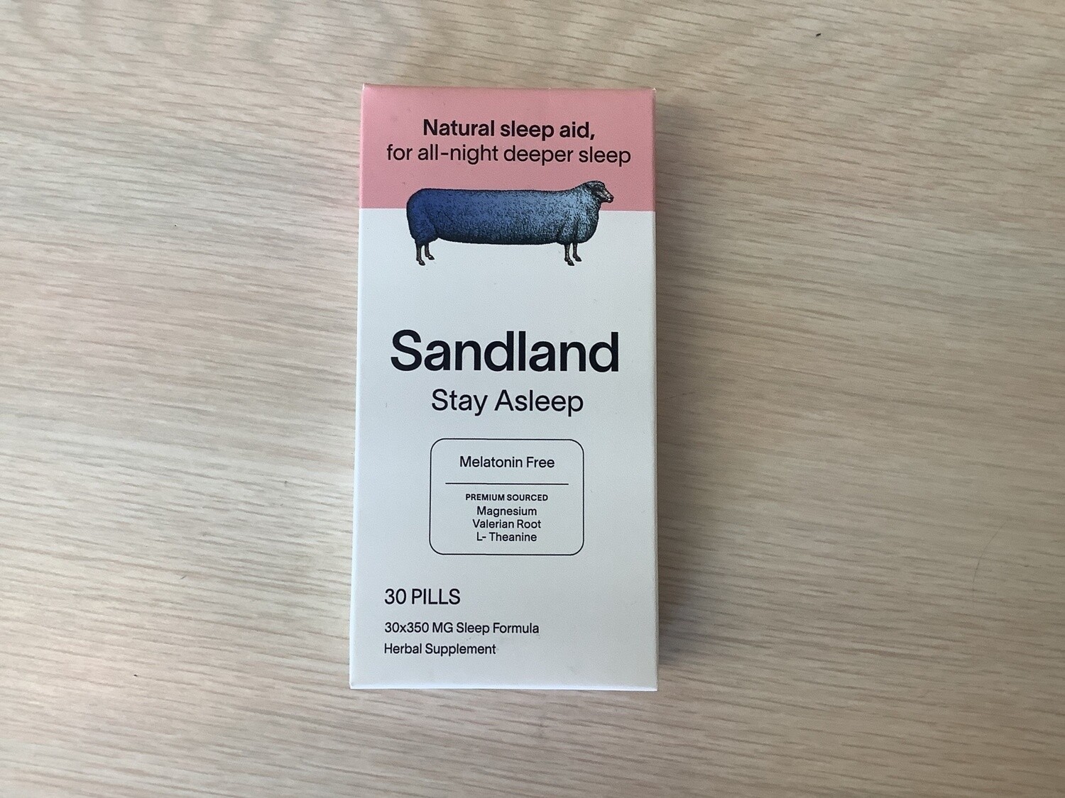 SANDLAND Stay Asleep MELATONIN FREE 30 TABLETS