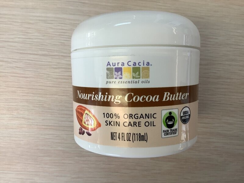 AURA CACIA Cocoa Butter FT Organic 4 oz