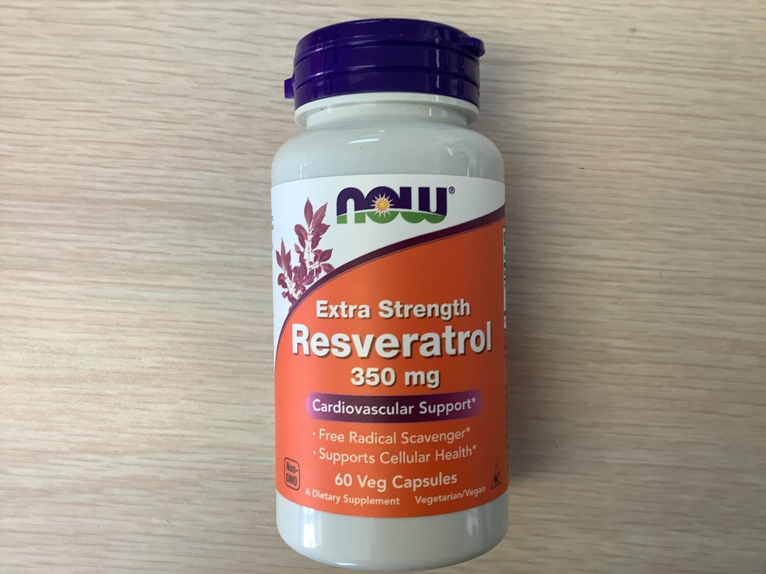 NOW FOODS RESVERATROL EXTRA STRENGTH 350 60 veg caps