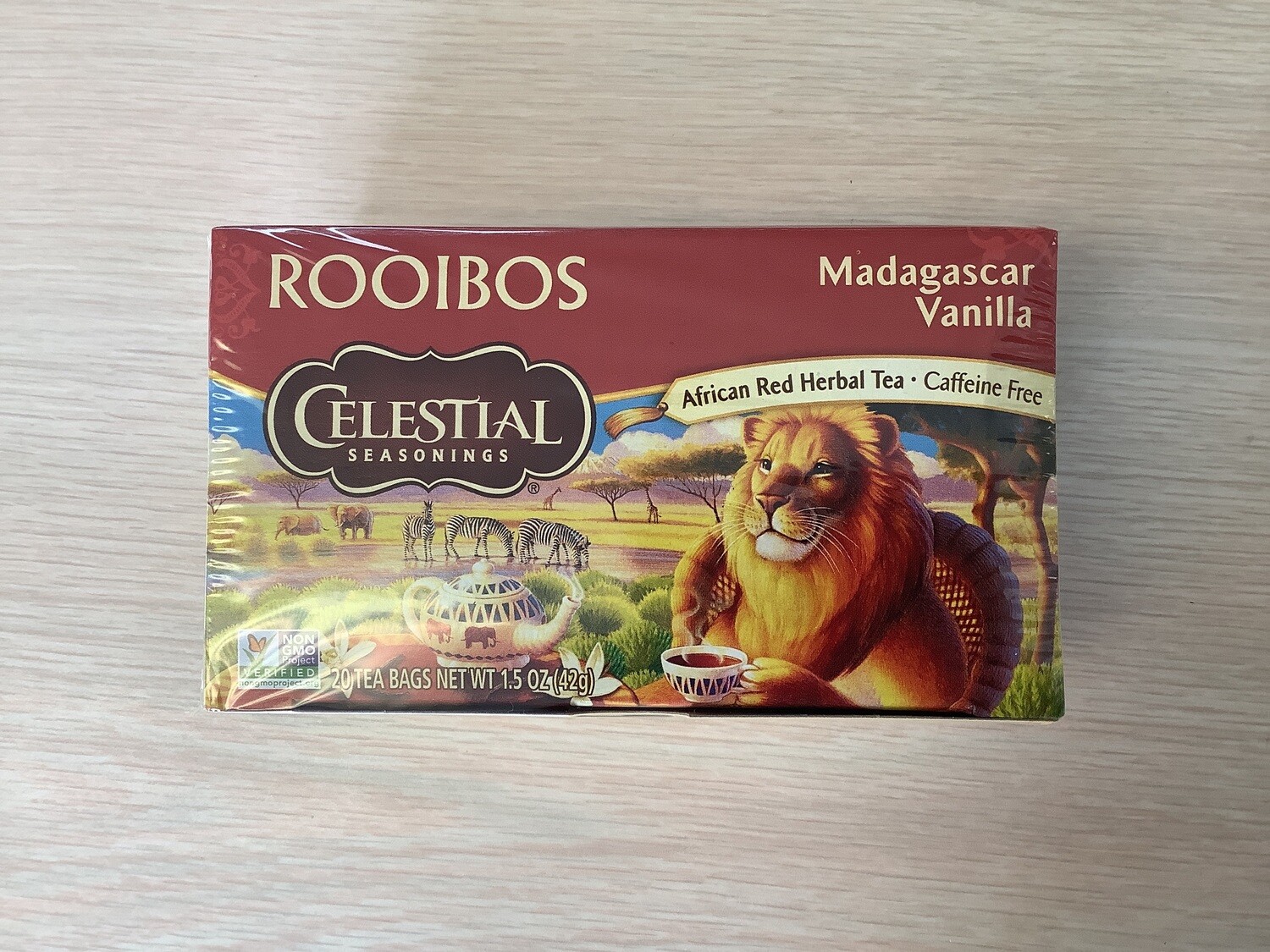 CELESTIAL SEASONINGS TEA RED MADAGASCAR VANILLA 20 BAGS