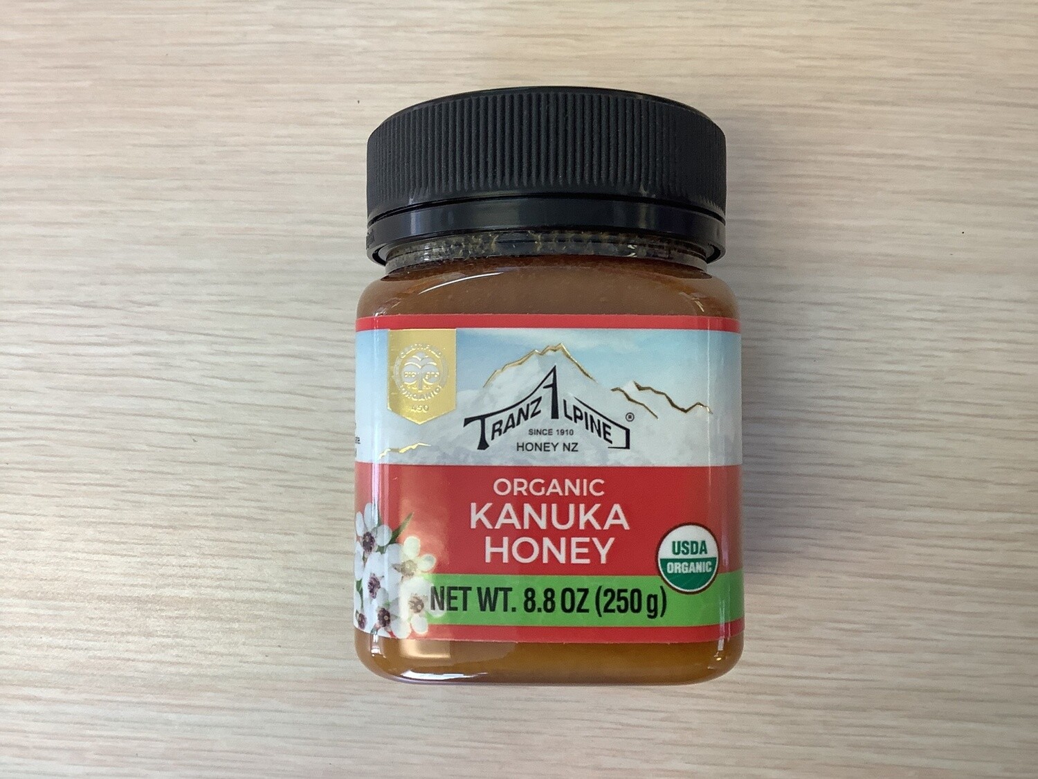 TRANZALPINE ORGANIC KANUKA HONEY