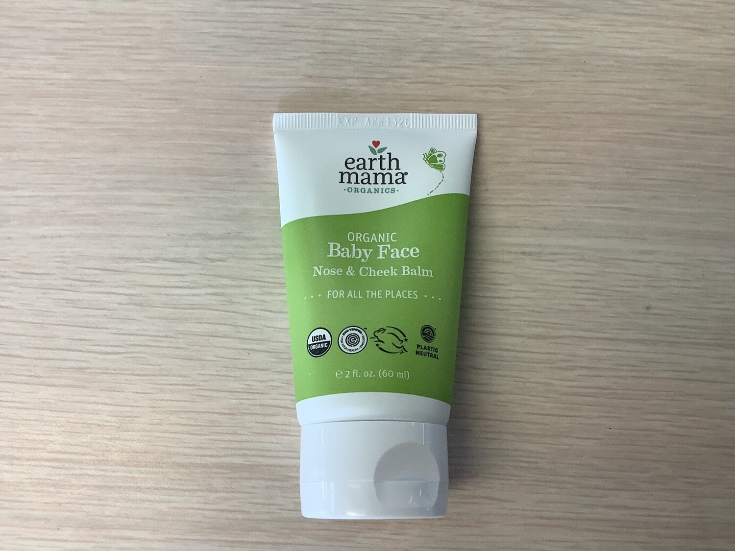 EARTH MAMA Organic Baby Face Nose and Cheek Balm 2 Oz