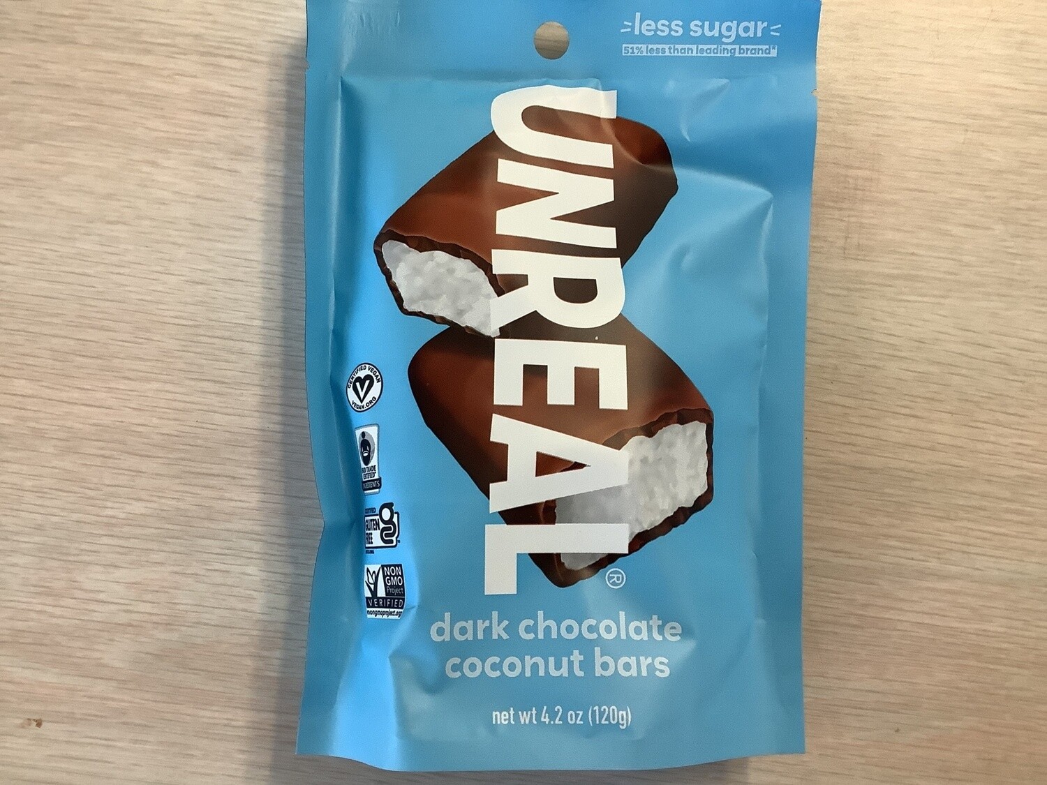 UNREAL DARK CHOCOLATE COCONUT BARS 4.2 OZ BAG