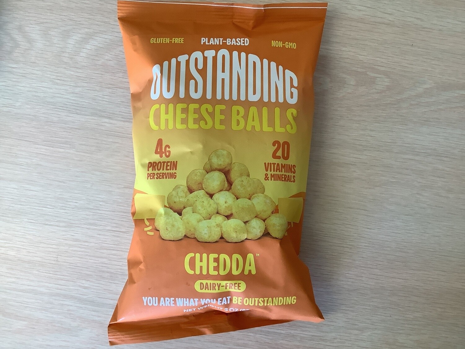 OUTSTANDING CHEESE BALLS CHEDDAR 3 OZ