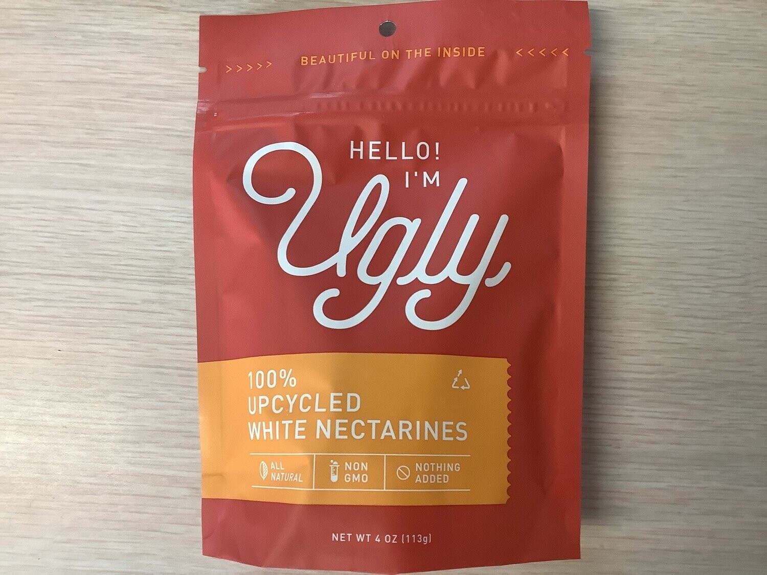 HELLO IM UGLY DRIED DICED WHITE NECTARINES 4 oz