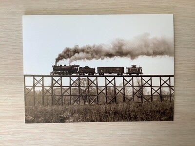 AVANTI AMERICA TRAIN ON TRESTLE GET WELL CARD