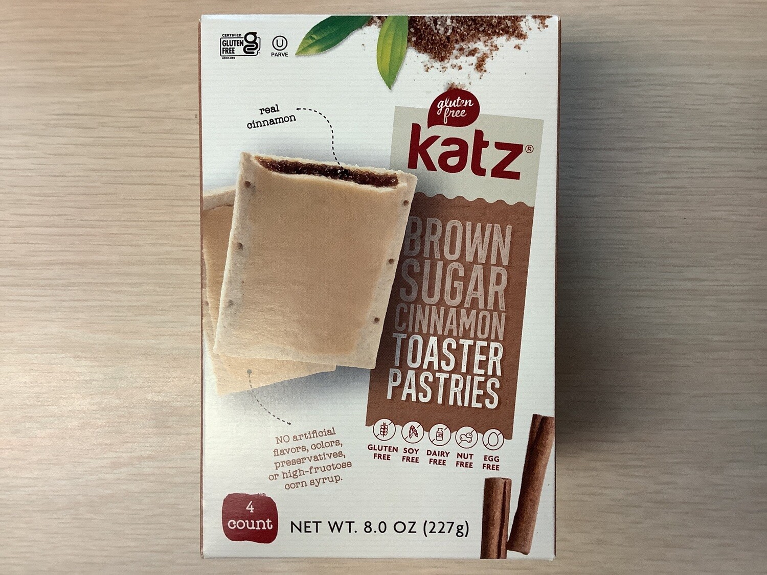 KATZ TOASTER PASTRY CINNAMON BROWN SUGAR 8 OZ