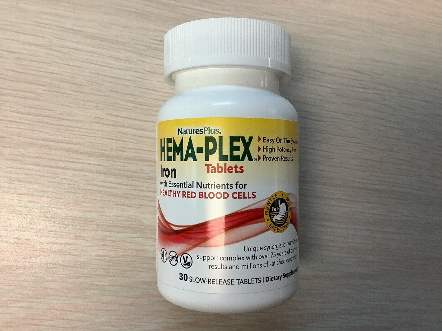 NATURES PLUS HEMAPLEX IRON TABLETS 30 CNT