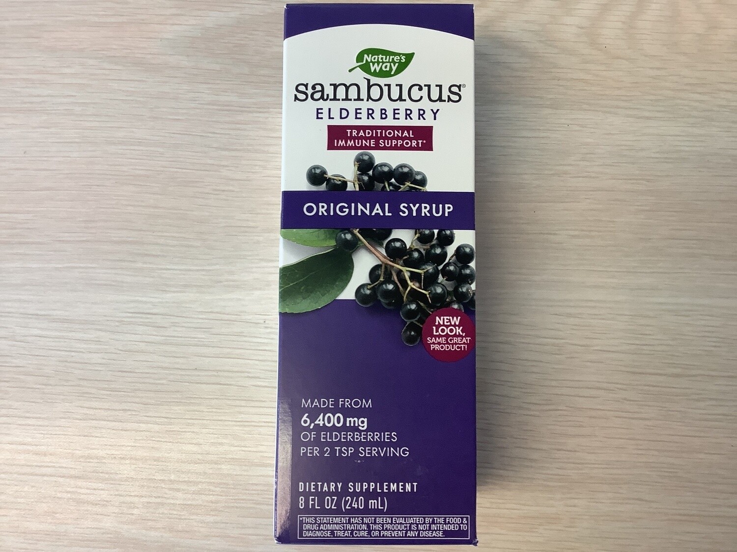 NATURES WAY SAMBUCUS ORIGINAL SYRUP 8OZ