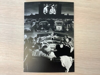 AVANTI AMERICA COUPLE AT DRIVE IN ANNIVERSARY CARD