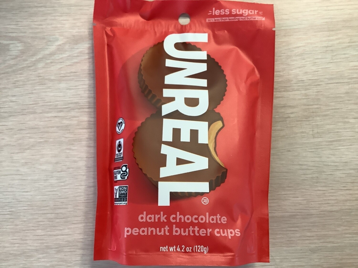 UNREAL DARK CHOCOLATE PEANUT BUTTER CUPS 4.2 OZ BAG