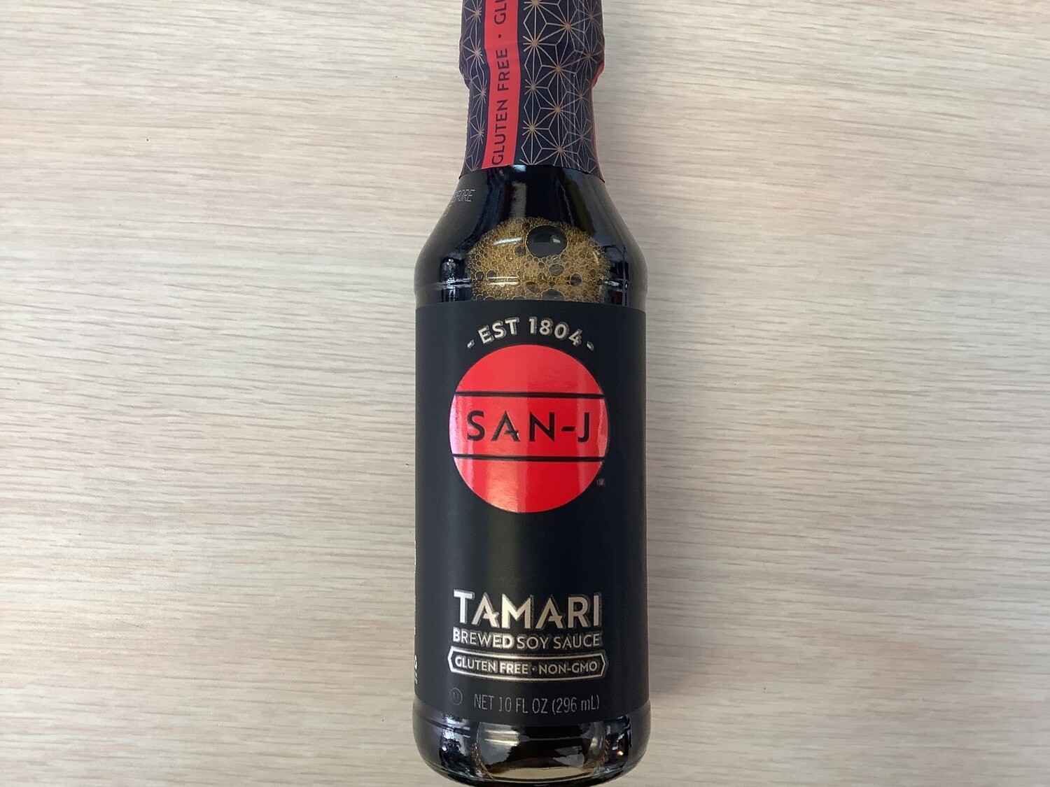 SAN-J TAMARI SOY SAUCE BREWED GLUTEN FREE NON GMO 10 OZ single