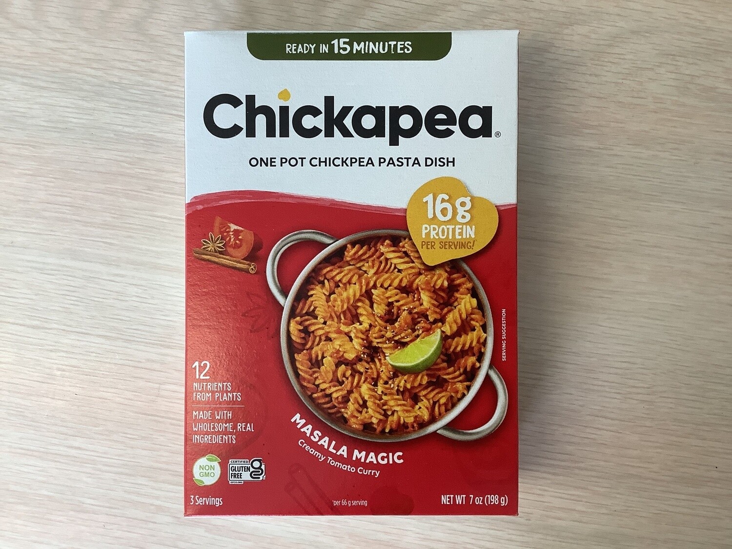 CHICKAPEA PASTA DISH CREAMY CURRY 7 OZ